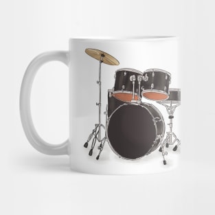 DRUM MUSIC Digital Art Mug